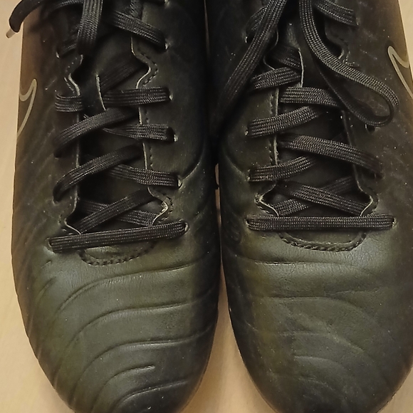 Nike Black and Blue Soccer Cleats